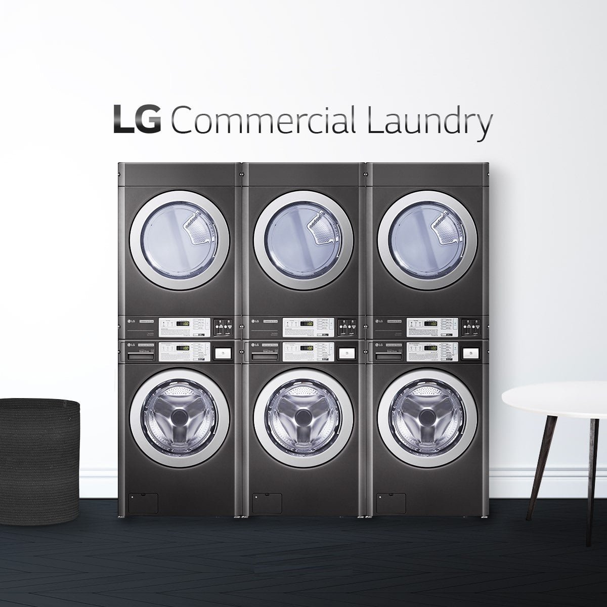 LG Commercial Laundry Equipment Stacks